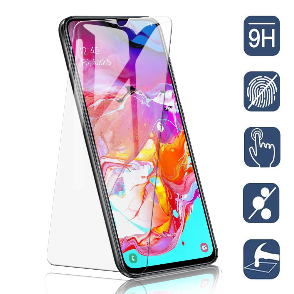 Защитное стекло закаленное 9H для Samsung Galaxy A70 A50 A40 A30 A20 A10 M30 M20 M10 2019 A6 A8 A9 2018|Защитные