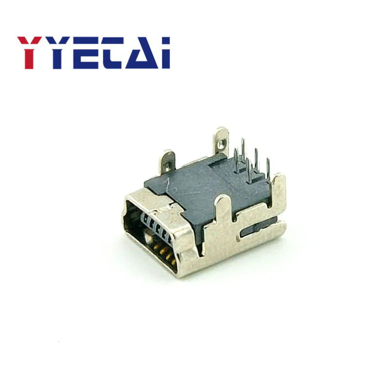 

NEW MINI usb mini USB-5P 90 degree bent foot USB socket Straight 4 Position USB socket