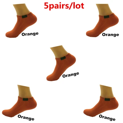 Orange Socks S0502 DEWBEST, носки из мериносовой шерсти, Новинка осени, мужские носки, шерстяные носки, тапочки,, носки, 5 пар/лот, S0502 - Цвет: Orange Socks S0502