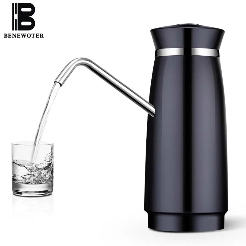 

Уличный беспроводной Электрический водяной насос для бутылки с водой, диспенсер с ведром, диспенсер для напитков, волшебный смеситель, черн...