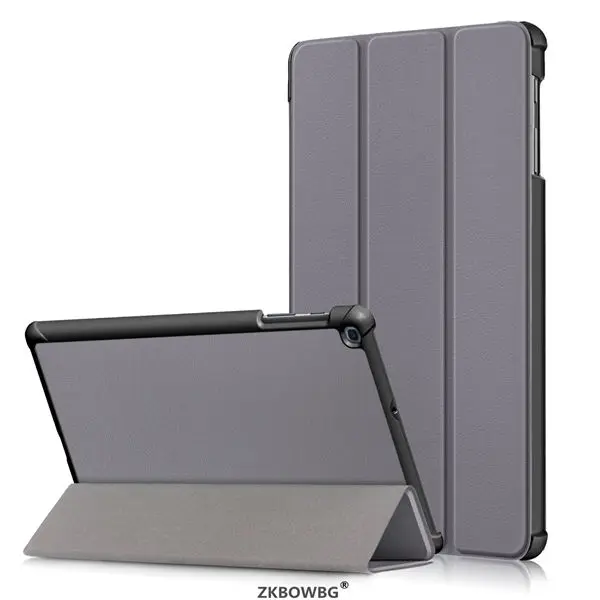 gray Для Tab A 10,1 дюймов версия сумки для планшетов чехол для samsung Galaxy Tab A SM-T510 SM-T515 T510 T515 PU чехол с подставкой - Цвет: gray