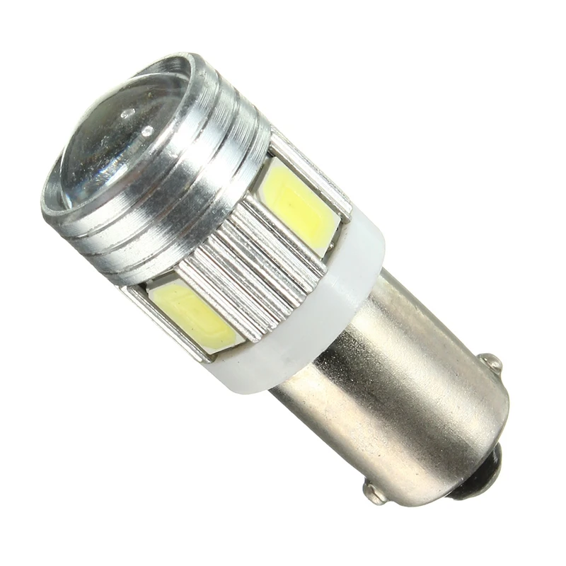 5730 5630 T4W BA9S 120LM DC12V 1 2 W 6 SMD авто светодиодный супер белая внутренняя сторона хвост