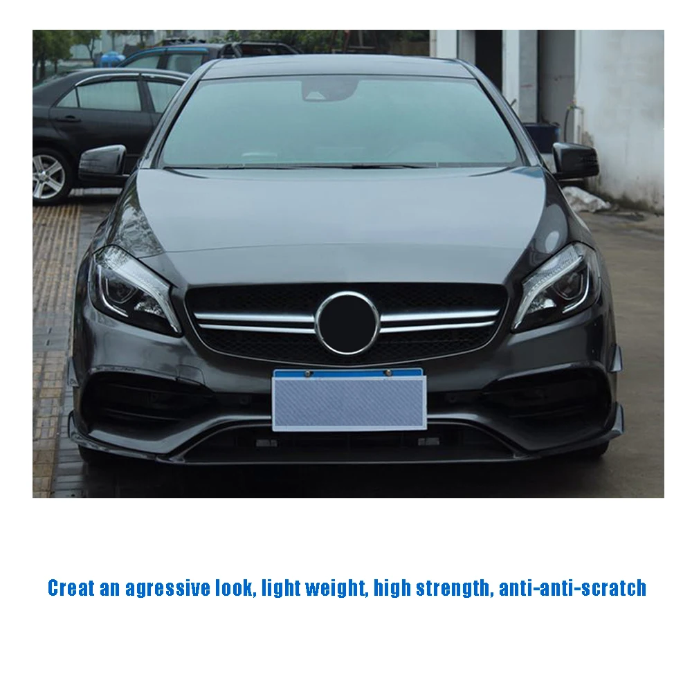 Украшение из углеродного волокна для Mercedes-Benz A Class W176 A45 AMG A180 A200 Sport 2016-2017 передний