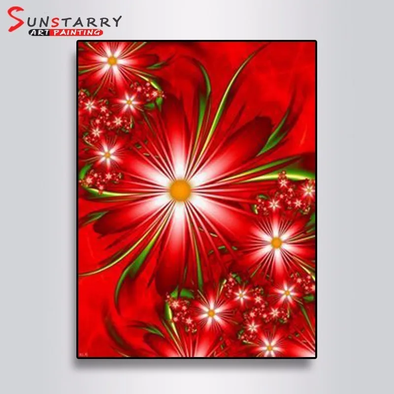 Sunstarry 5D DIY Алмазная картина Мандала полностью круглые стразы Алмазная вышивка крестиком Лоскутная мозаика абстрактный цветок - Цвет: A1829