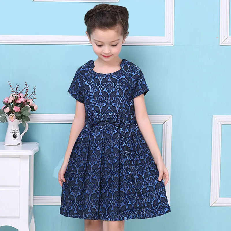 ChildDkivy Princess Dress for Baby Girls 2018 Kids Party 2-8 Years Solid Jacquard Spring Winter | Детская одежда и обувь