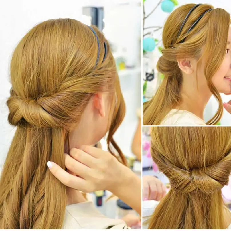 Модная Милая Красивая Повседневная Женская эластичная повязка на голову с