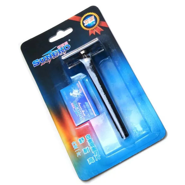 Traditional Men's Hand Double Edge Safety Razor Classic Stainless Steel Shaving Hair Blade | Красота и здоровье