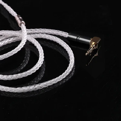 3.5mm BGVP DM6 400 провод 6N OCC посеребренный кабель для наушников Универсальный MMCX 0,78 2pin HiFi кабель для наушников Замена - Цвет: 3.5mm