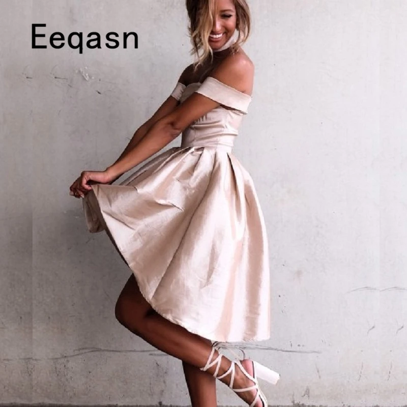 

2020 Elegant Cocktail Dresses A-line Strapless Short Mini Sexy Party Plus Size Homecoming Dresses vestidos coctel mujer