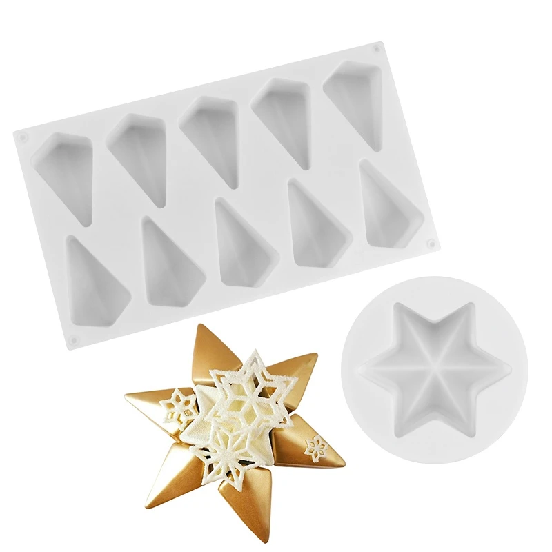 Форма для выпечки торта форма мусса 3D Силиконовая звездная силиконовая | Дом и