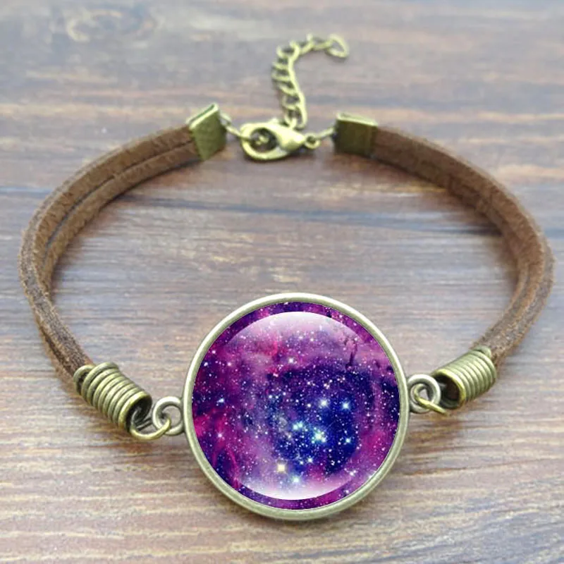 Винтажные браслеты и Galaxy Space Art Стеклянные Кабошоны модные ювелирные изделия