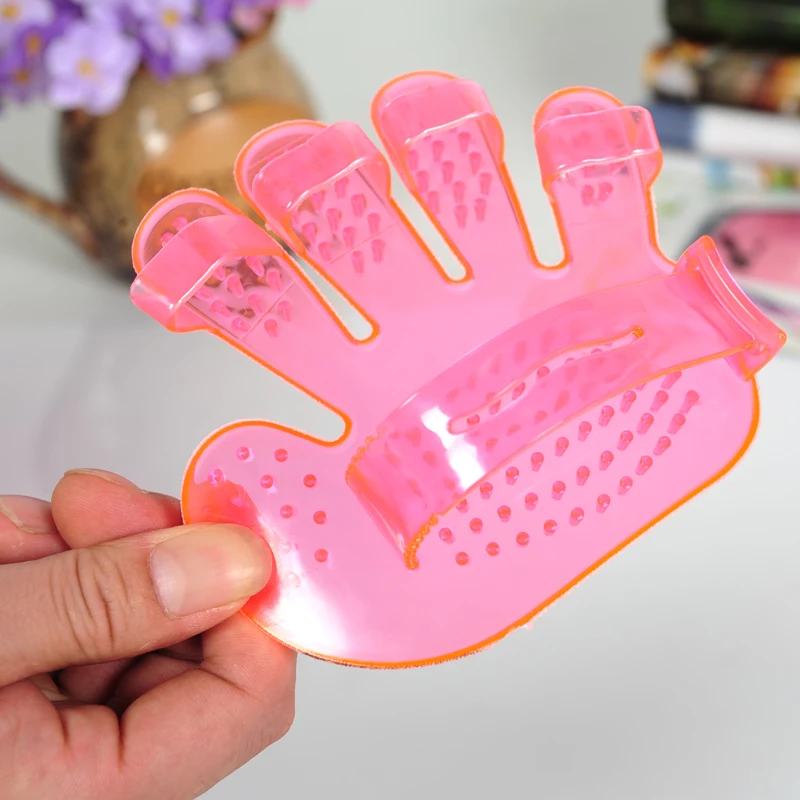 HOOPET Applied Cat Dog Pet Healthcare Bath Massage Glove Brush Comb Washing Tool Pink Easy To Use | Дом и сад
