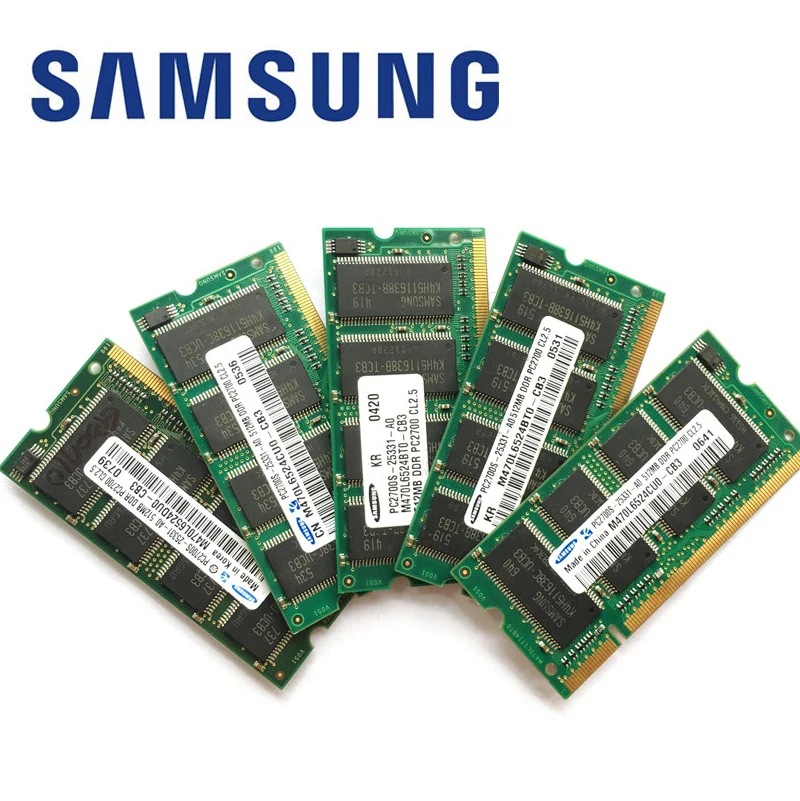 Память Samsung ddr1 для ноутбука 1 ГБ 512 МГц 333 МГц|Оперативная память| |