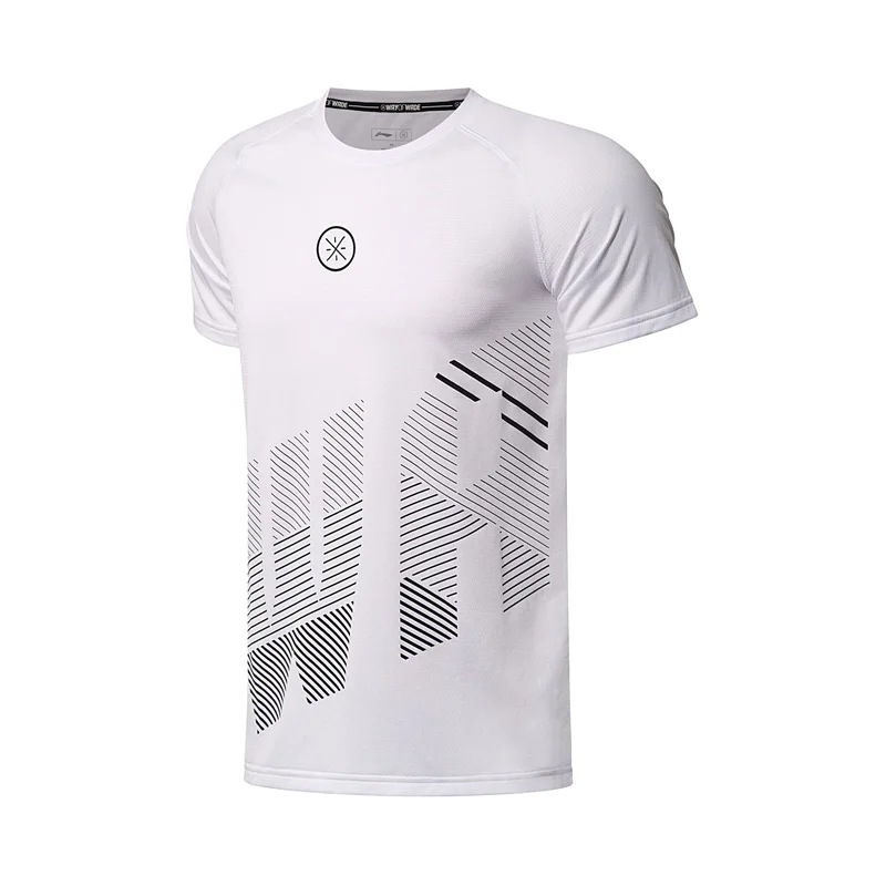 Li Ning мужские баскетбольные футболки из Джерси серии Уэйд Спортивная футболка с