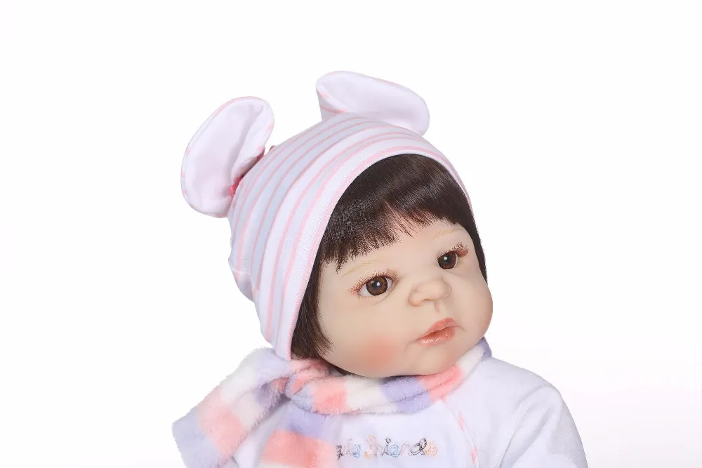 Корабль из Бразилии 57 см настоящая полная силиконовая девочка Reborn Baby кукла Ванна игрушка Реалистичная принцесса Реалистичная кукла Bebes Reborn Bonecas