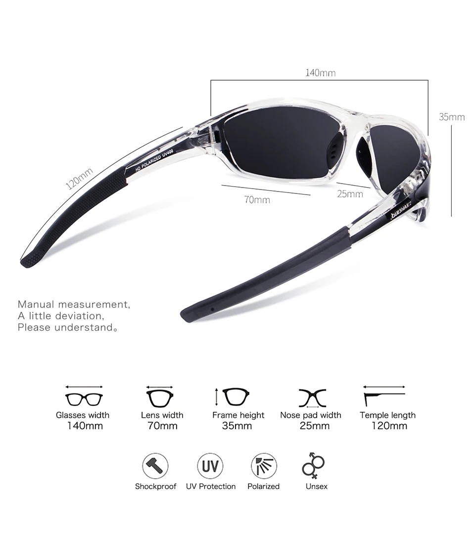 QUESHARK TR90 Untralight оправа HD поляризационные солнцезащитные очки для рыбалки очки для велоспорта для мужчин и женщин Спорт Туризм Бег гольф