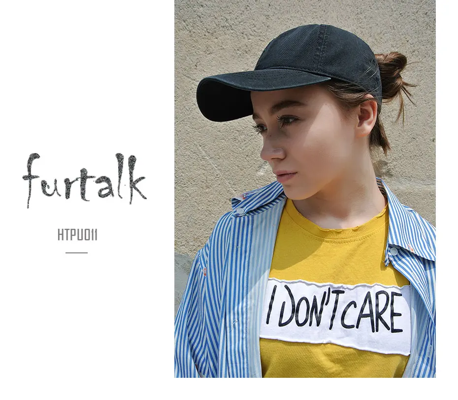 FURTALK, мытая хлопковая бейсболка с конским хвостом, женская кепка s, Мужская бейсболка, хип-хоп кепка
