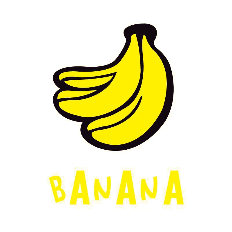 Banana Heat Transfers Iron On Patches For Jeans T-shirt DIY Craft Stickers Applications Clothes Decorative Appliques 47093 | Дом и сад