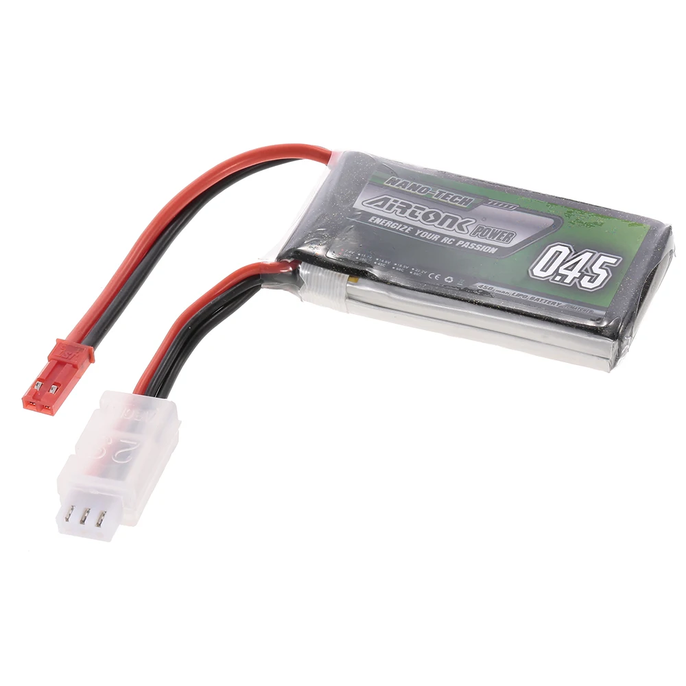 7 4 V 450mAh 600mAh 850mAh 1000mAh 1100mAh 30C 2S перезаряжаемый Li-Po аккумулятор JST разъем для