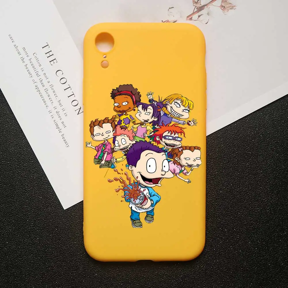 Милый чехол для телефона с героями мультфильмов rugrats reptar для iPhone XR 11 pro MAX чехол XS MAX 5 5S 6 6 S 7 8 Plus Мягкий Силиконовый ТПУ