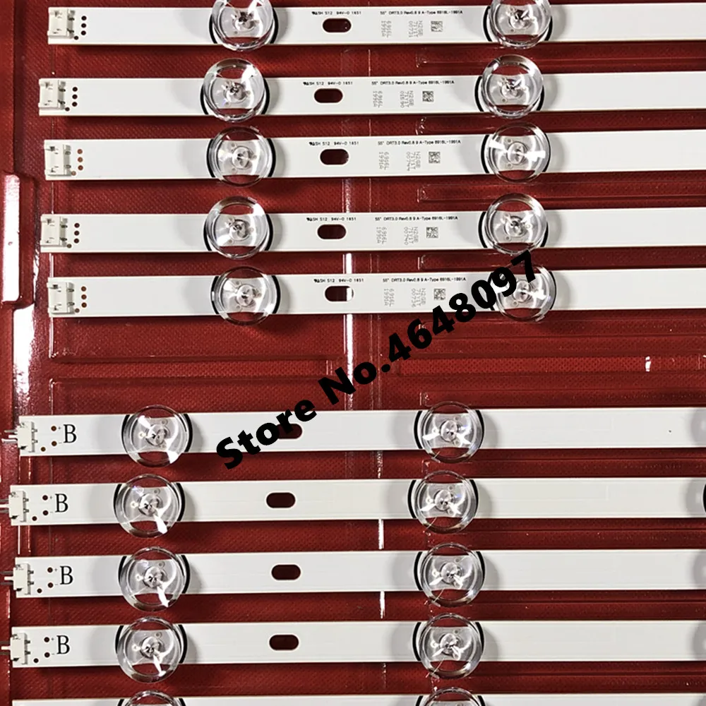 10 шт (5*5 * B)* 11 светодиодный s 1156 мм полосы для LG ТВ 55LF5950 LC550DUE innotek DRT 3 0 55 дюймов A B 6916L