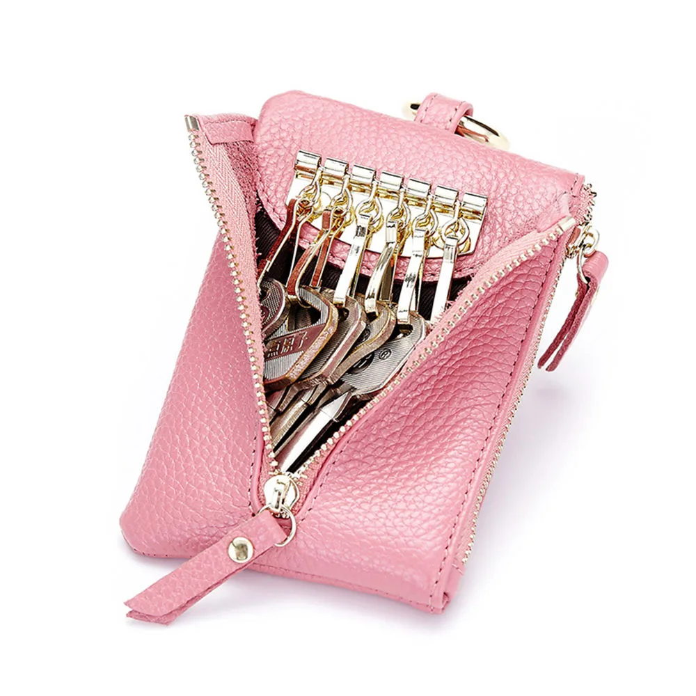 Натуральная кожа кошельки Ключевые Для мужчин Key Holder ключница ключи Организатор