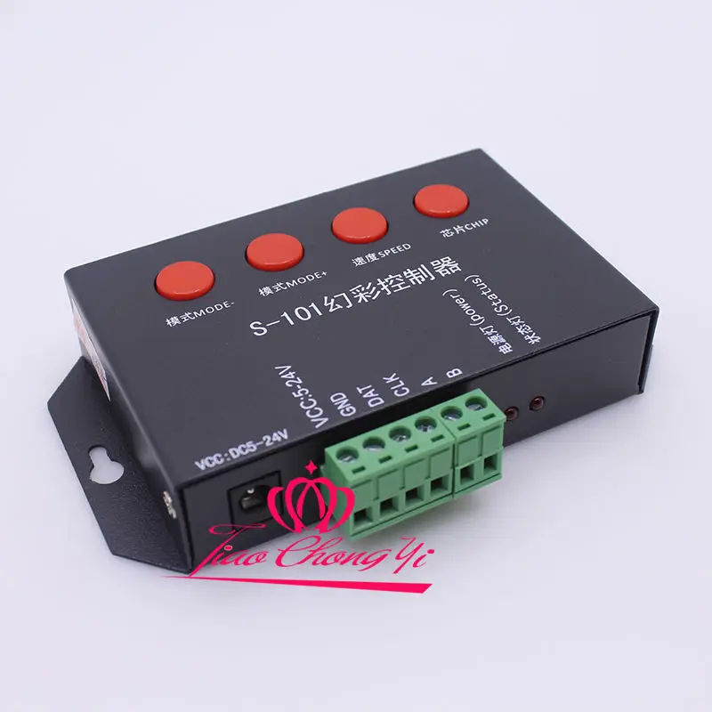 S-101 DMX512 контроллер для WS2811 WS2812 16703 APA102 RGB Адресуемая Светодиодная лента | Лампы и