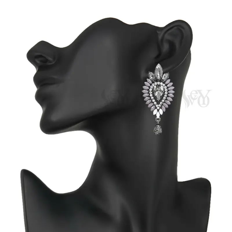 Женские акриловые серьги VEYO Винтажные висячие с кристаллами элегантные Лидер