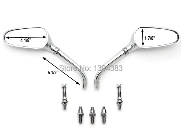 Хром Гольф клуб Зеркала L& R для Honda Shadow Aero Phantom VLX 750 1100