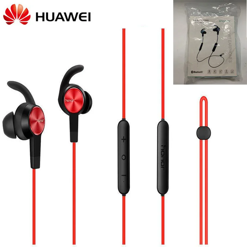 Red Honor AM61 Беспроводные наушники с IP55 уровнем Bluetooth 4,1 HFP/HSP/A2DP/AVRCP для Honor huawei Xiaomi Vivo - Цвет: Red