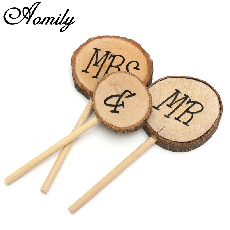 3 шт. деревянные палочки для торта Мистер и миссис|mr & mrs cake|topper picksdecorative decorative |