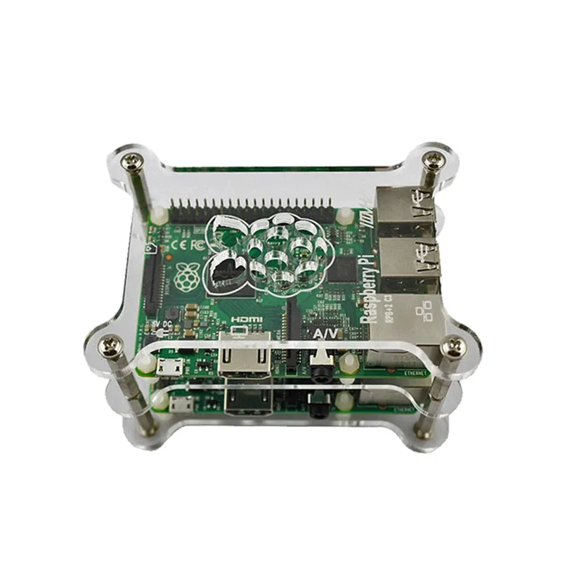 Комплект акриловых кронштейнов Elecrow для Raspberry Pi 4 Model B 3B + акриловый чехол