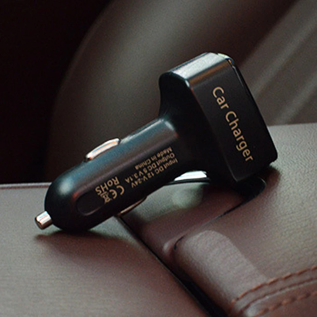 Горячая Распродажа, двойное USB Автомобильное зарядное устройство, вольтметр, вольт, ток, измерители температуры, цифровой монитор, дисплей, портативный автомобильный тестер напряжения, 4 в
