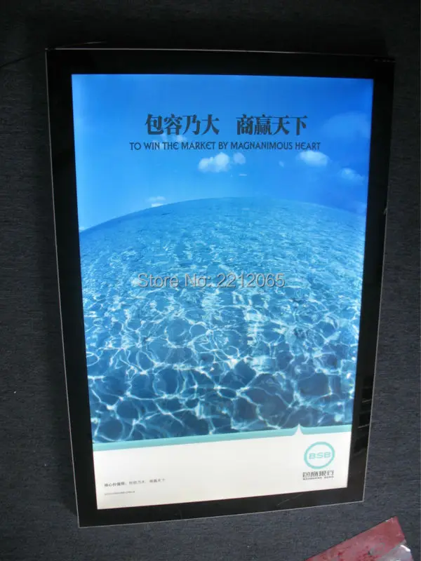 Односторонняя столешница A2 алюминиевая рамка магнитная Светодиодная панель