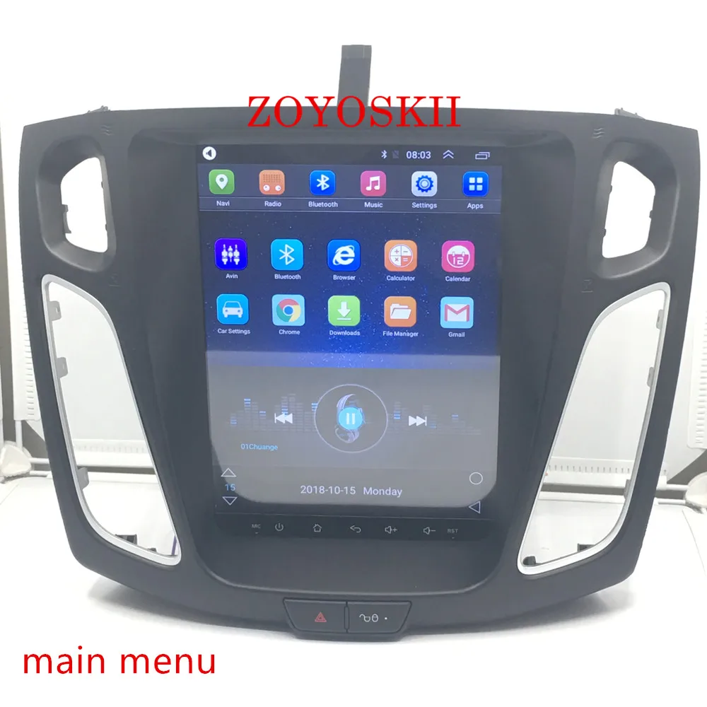 ZOYOSKII Android 10 дюймов автомобиля радио gps навигации bluetooth плеер для FORD Focus 2012