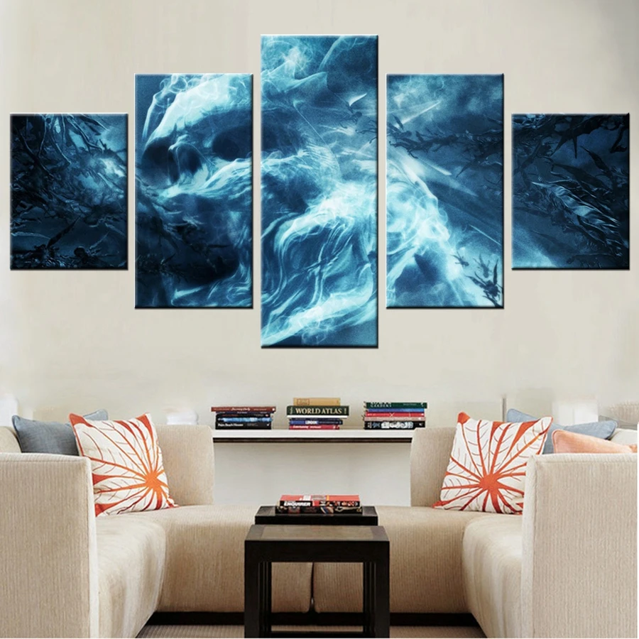 

New Arrival Cool Terror Ghost Canvas Painting for Bedroom Decor Wall Artwork High Quality Unframed Customized & Wholesale