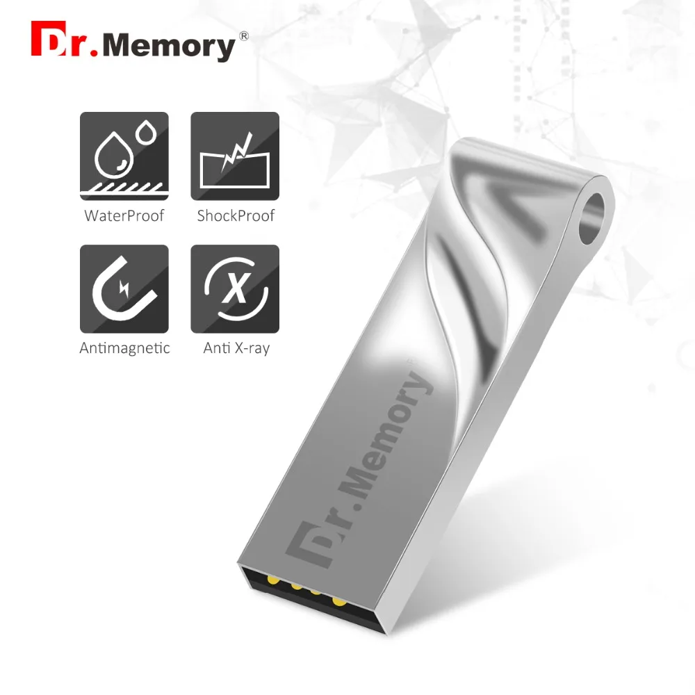 Dr. Памяти мини металлическая USB флэш накопители 64 Гб Водонепроницаемый Usb