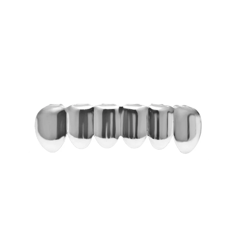 silver lower BOAKO Bling grillz для мужчин хип-хоп золотые зубные грили зуб Грилл кепки Рэппер зубы Грилл кепки s панк украшения для зубов вечерние подарок Z5 - Окраска металла: silver lower