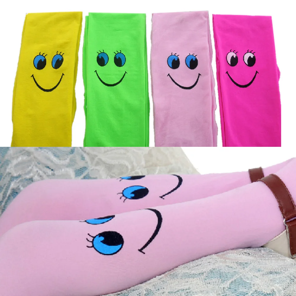 Колготки и чулки детские колготки со смайликом для малышей весна осень танцев От