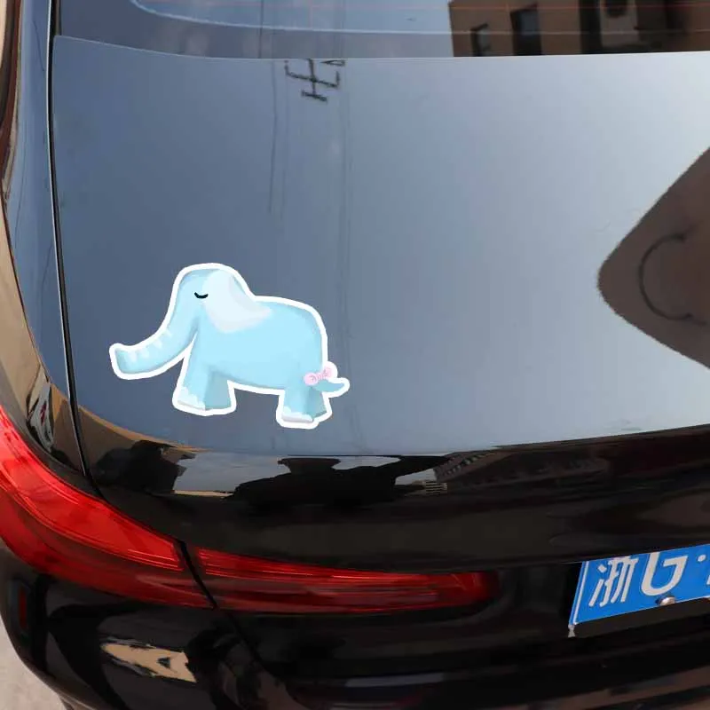 YJZT 16 см * 10 2 Dream Blue Animal Elephant наклейка для автомобиля ПВХ 5 2010|Наклейки на автомобиль|