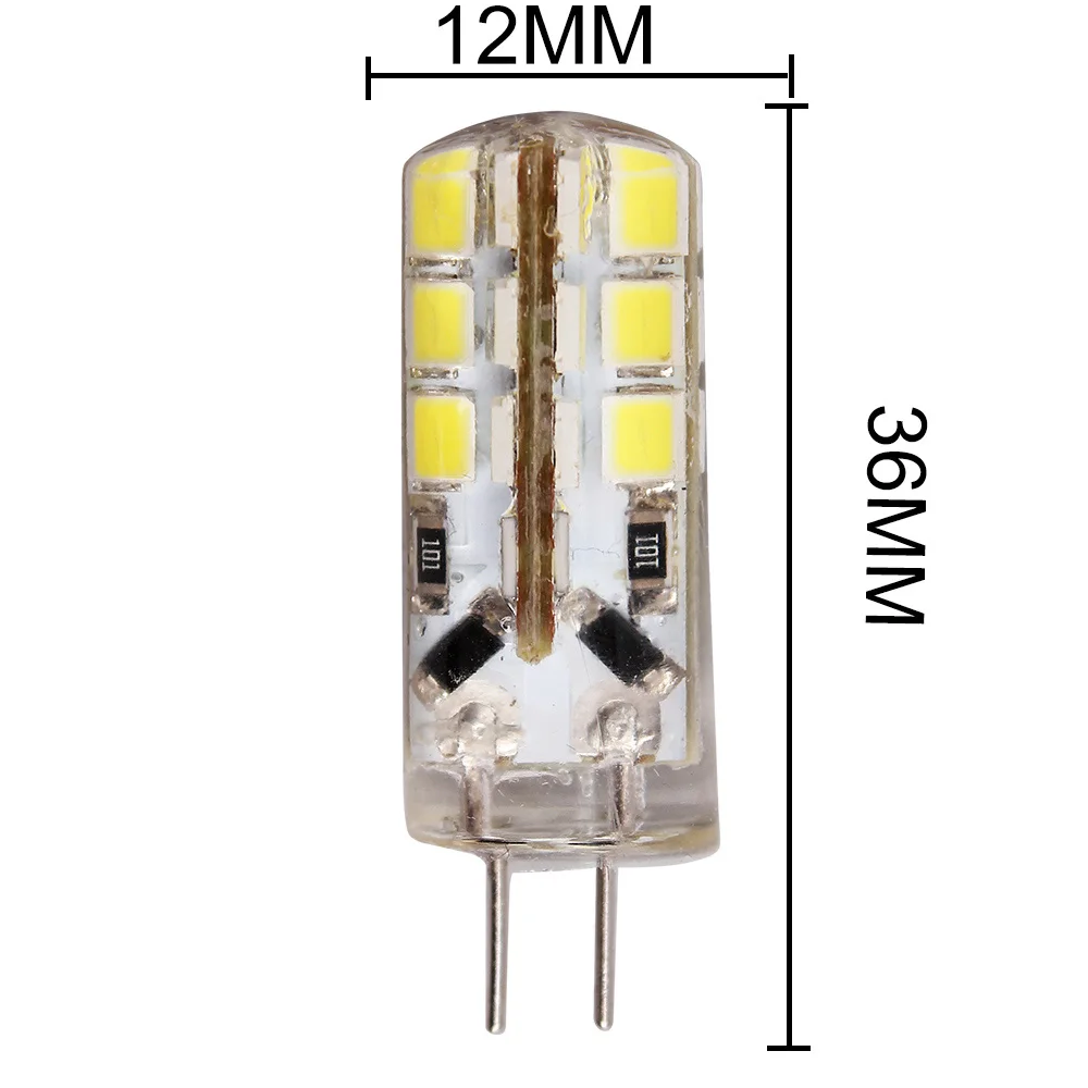 1 упаковка G4 лампы 24 SMD 2835 супер яркий светодиодный светильник AC/DC 12V 6W лампа