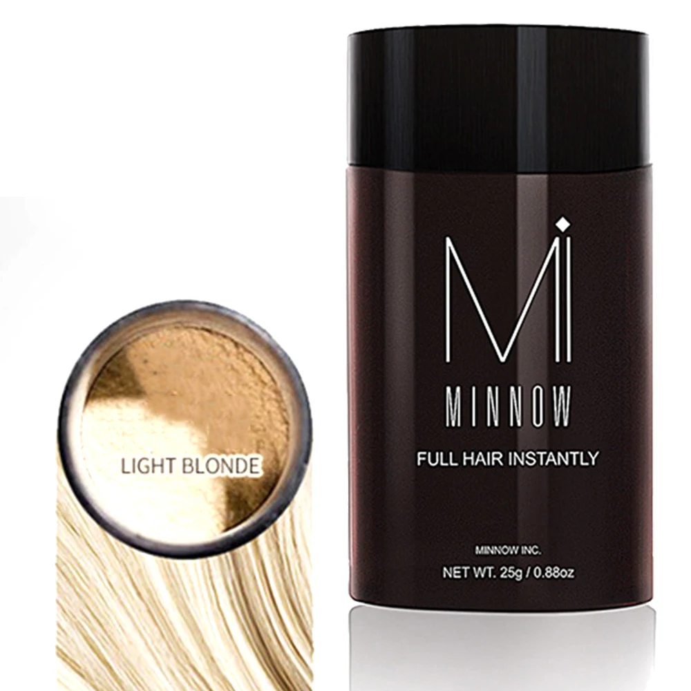06 Light Blonde 9 цветов, 25 г, кератиновые волокна для волос, порошок для выпадения волос, консилер для волос, волоконные строительные волокна для салона, косметическое волокно TSLM2 - Цвет: 06 Light Blonde