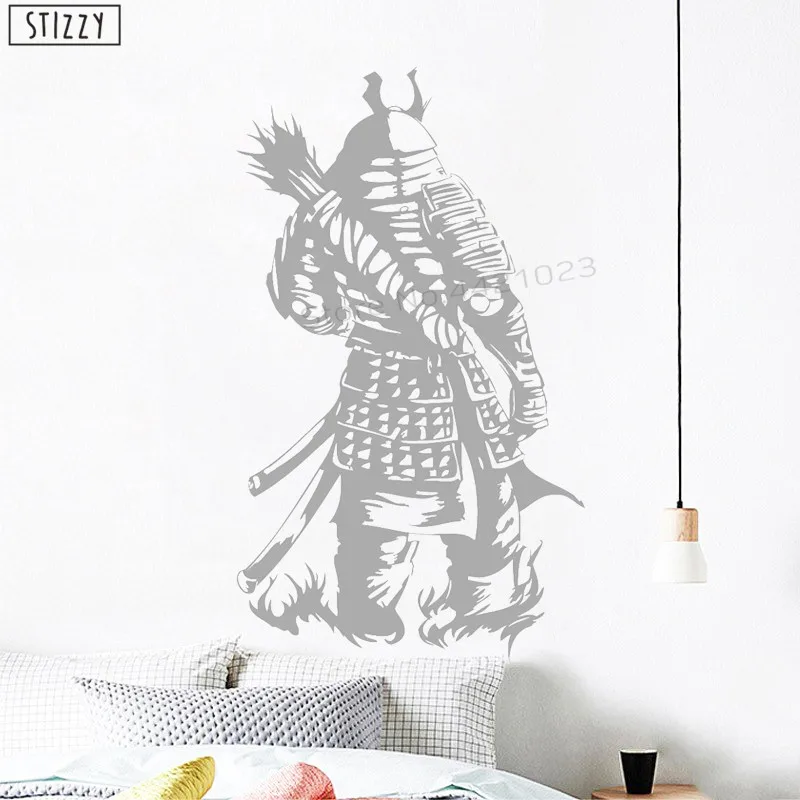 Настенная Наклейка stizzy Samurai Warrior Armor для гостиной художественная роспись детской