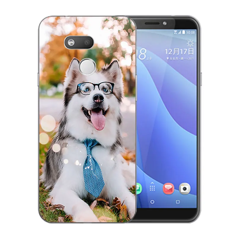 5.7 inch For HTC Desire 12s Phone Cases Ultrathin Clear Marb Painted D12S Soft Silicone Full Protector |