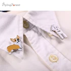 Брошь Булавки Броши для Женщин Хаски Очарование Собаки Подвеска Значок Украшенные Булавки Милые Броши Сумки Мужчины И Женщины Подарок