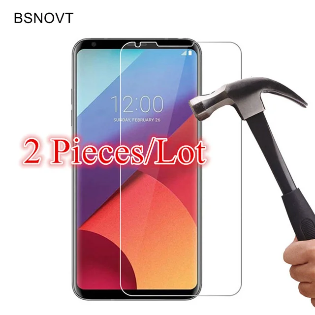 2 шт для LG V30 стекло протектор экрана ультратонкое закаленное G6 V30Plus V40 Q6 Q7 Q8 пленка BSNOVT|screen protector glass|glass for lgscreen |