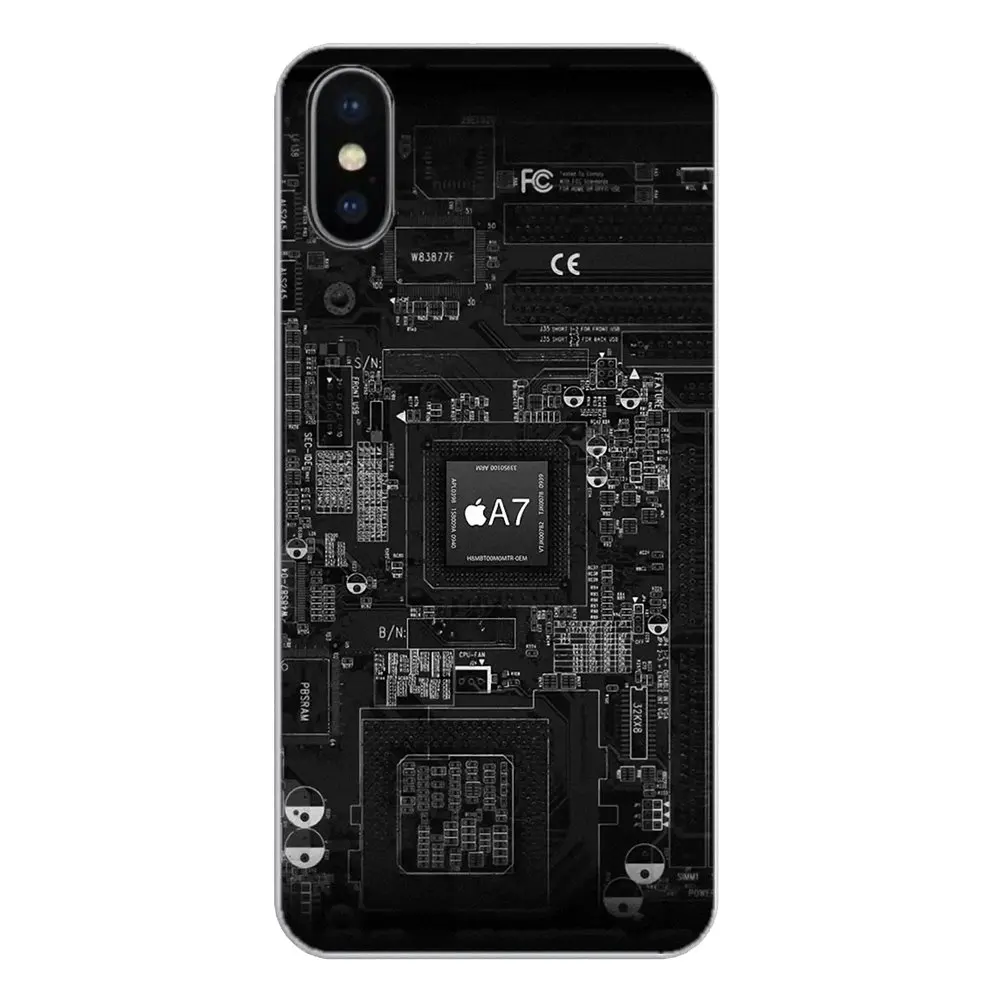 For Samsung Galaxy S2 S3 S4 S5 MINI S6 S7 edge S8 S9 Plus Note 2 3 4 5 8 Coque Fundas Soft Case Covers A6 A7 Chip Internal Board |