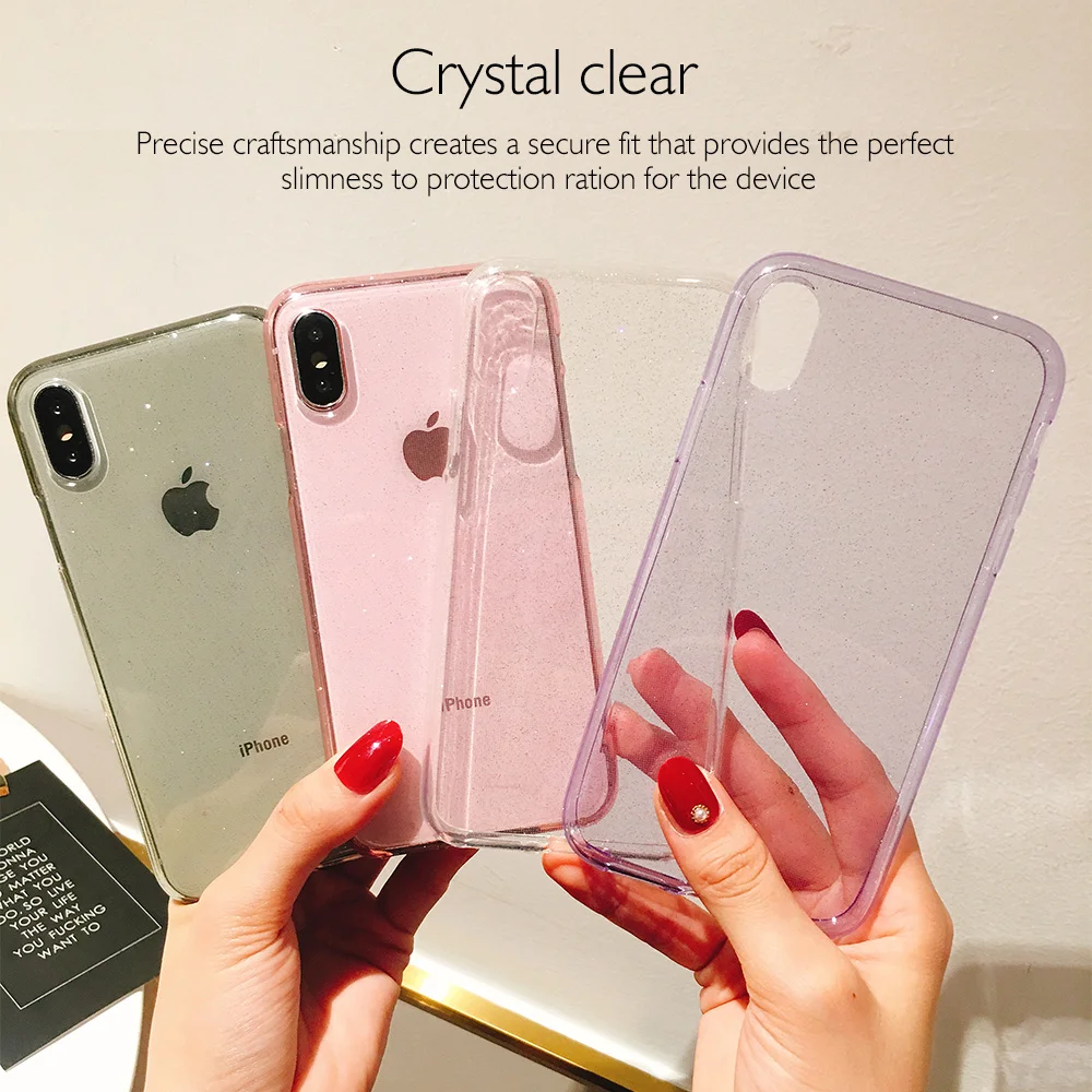 Чехол NYFundas для iphone 8plus 8 7 6 6s plus X 10 блестящий чехол из ТПУ девочек XS MAX XR capa аксессуар