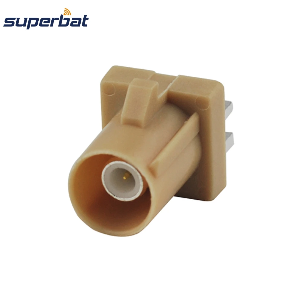 Superbat Fakra бежевый SMB монтажный разъем для печатной платы конец запуска Bluetooth RF