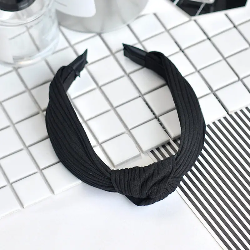 Новый дизайн 2017 широкие повязки для волос держатели простые тканевые аксессуары